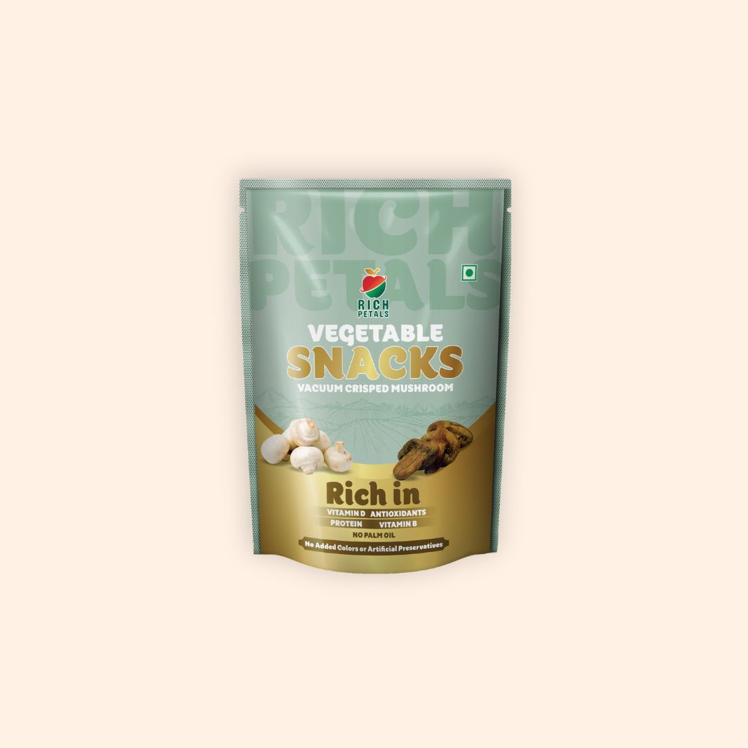 Vacuum Crisped Mushroom Snacks