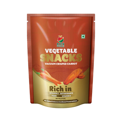 Vacuum Crisped Carrot Snacks
