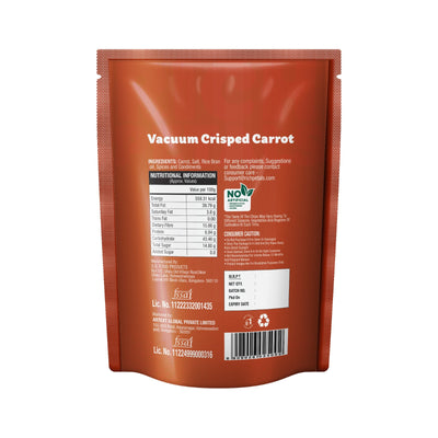 Vacuum Crisped Carrot Snacks