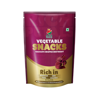 Vacuum Crisped Beetroot Snacks