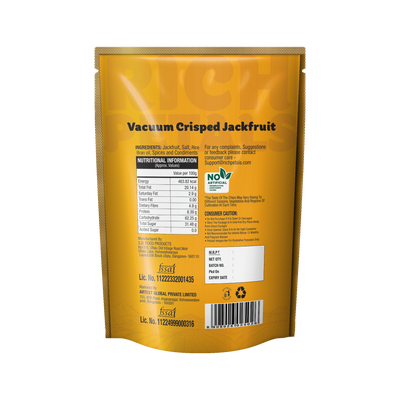 Vacuum Crisped Ripe Jackfruit Snacks