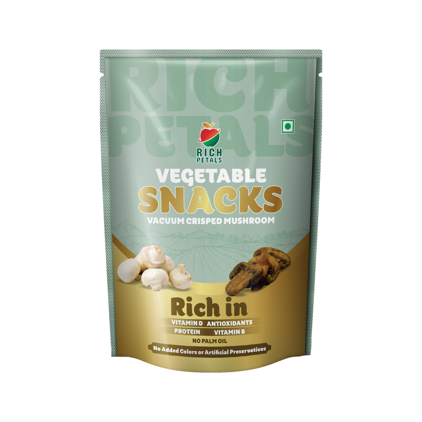 Vacuum Crisped Mushroom Snacks