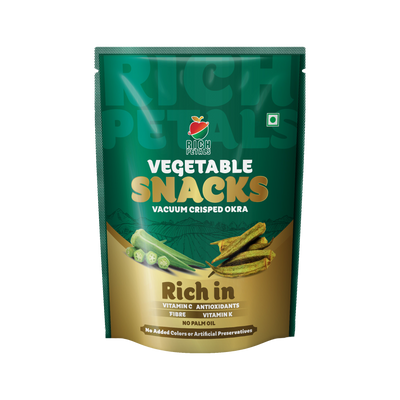 Vacuum Crisped Okra Snacks